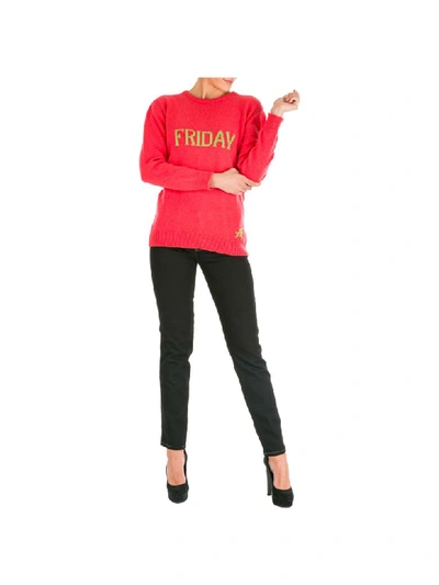 Shop Alberta Ferretti Rainbow Week Friday Jumper In Fucsia