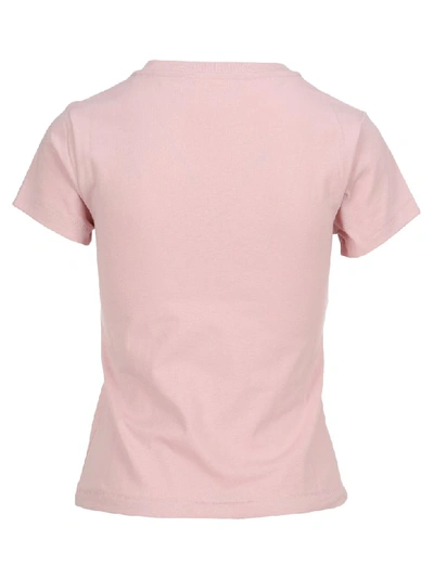 Shop Helmut Lang Embroidered Logo T-shirt In Light Rose