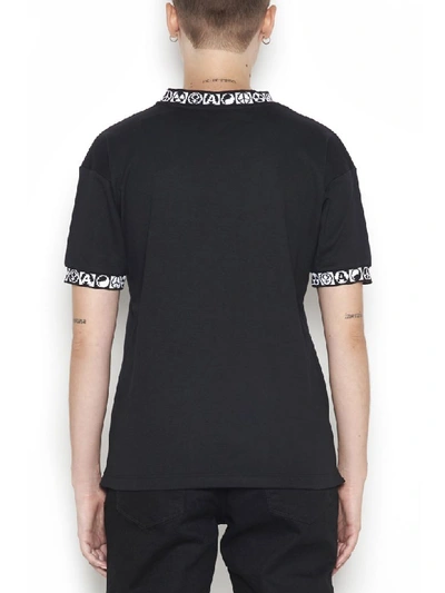 Shop Alyx Logo T-shirt In Black (white)