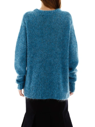 Shop Rokh Mohair Pull In Blue Lobster (blue)