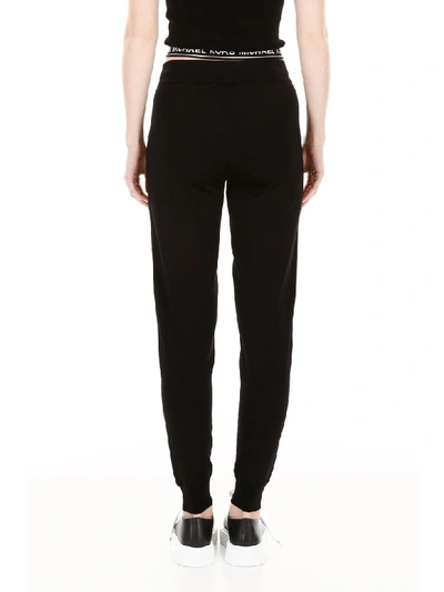 Shop Michael Michael Kors Joggers With Side Bands In Black White (black)