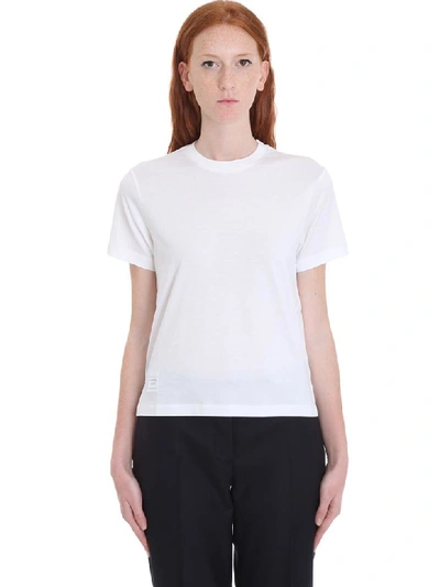 Shop Thom Browne T-shirt In White Cotton