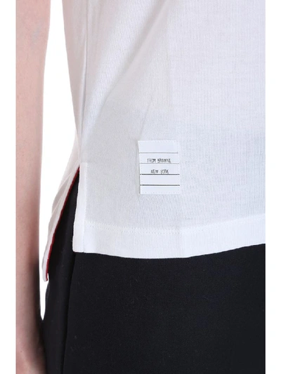 Shop Thom Browne T-shirt In White Cotton