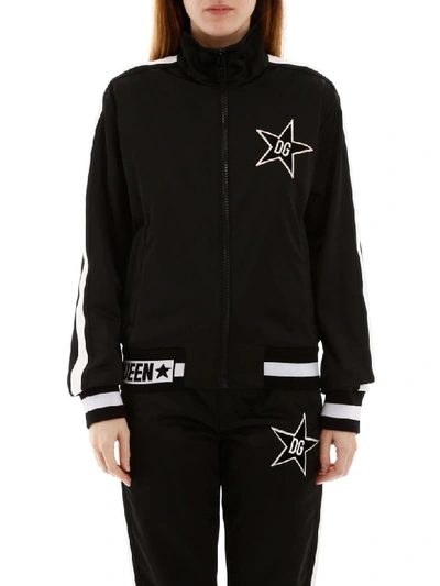 Shop Dolce & Gabbana Millennials Star Track Jacket In Nero (black)