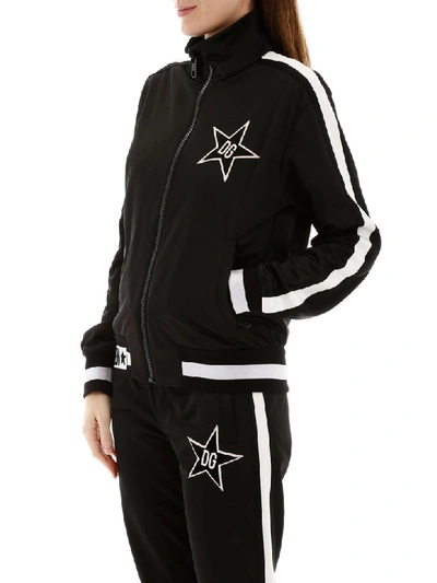 Shop Dolce & Gabbana Millennials Star Track Jacket In Nero (black)