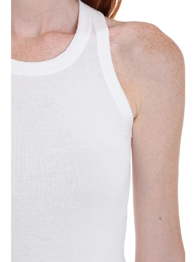 Shop Drkshdw Rib Tank Topwear In White Cotton