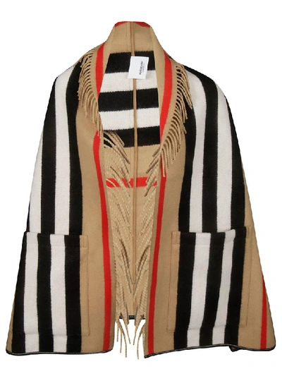 Shop Burberry Icon Cape In Archive Beige