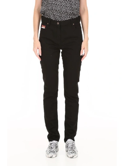Shop Kenzo Skinny Jeans In Black (black)