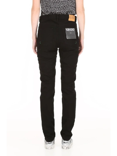 Shop Kenzo Skinny Jeans In Black (black)