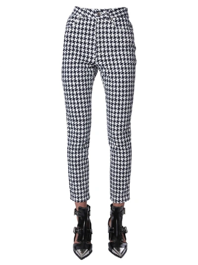 Shop Alexander Mcqueen Skinny Fit Trousers In Bianco