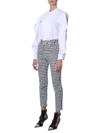 Shop Alexander Mcqueen Skinny Fit Trousers In Bianco