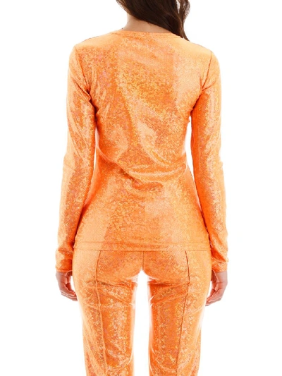 Shop Saks Potts Saya Top In Orange Shimmer (orange)