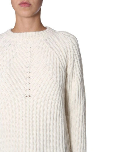 Shop Aspesi Crew Neck Sweater In Beige