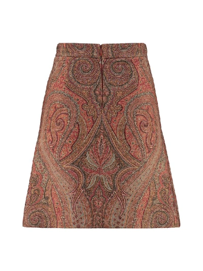 Shop Etro Flared Skirt In Multicolor