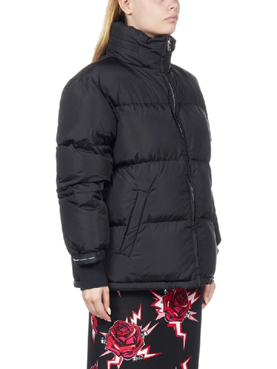 Shop Prada Down Jacket In Nero