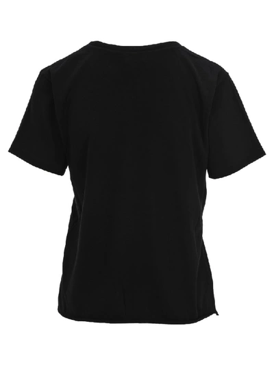 Shop Saint Laurent Palms Print T-shirt In Black