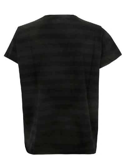 Shop Labo.art Labo. Art Striped T-shirt In Black