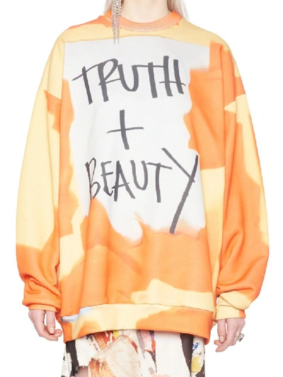 Shop Marques' Almeida Marquesalmeida Truth + Beauty Sweatshirt In Multicolor