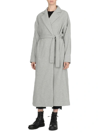Shop Andrea Ya'aqov Wool Coat In Grey