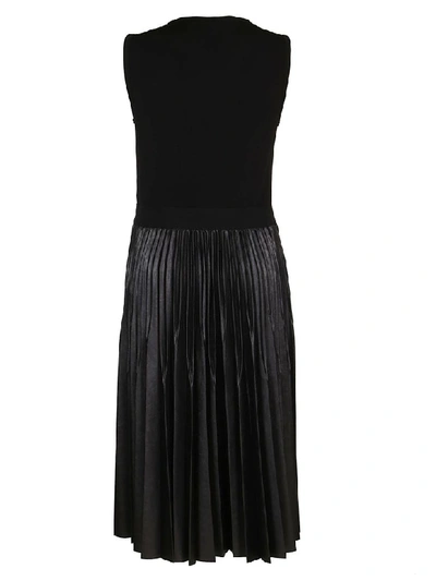 Shop Givenchy Pleated Mid-lenght Dress In Black