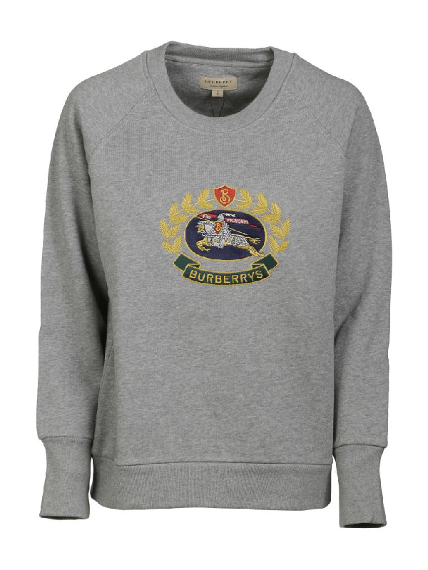 burberry embroidered logo sweatshirt