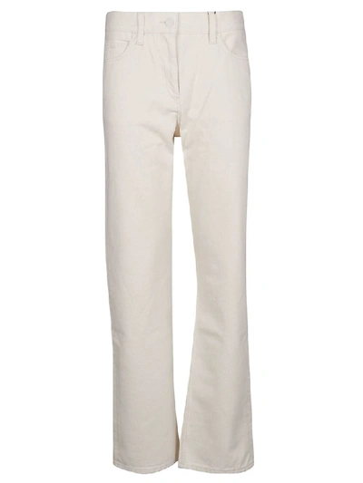 Shop Calvin Klein Straight Jeans In Ecru