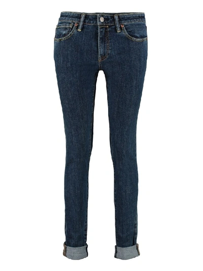 Shop Burberry 5 Pocket Skinny Jeans In Denim