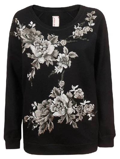 Shop Antonio Marras Floral Sweatshirt In Black/multicolor