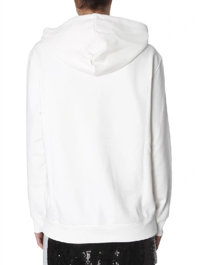 Shop Moschino Hooded Sweatshirt In Multicolor