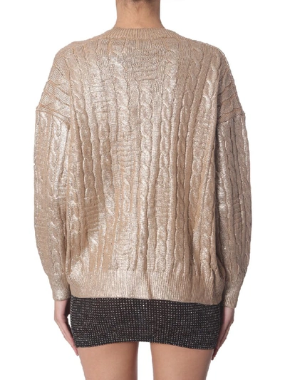 Shop Gcds V-neck Cardigan In Oro