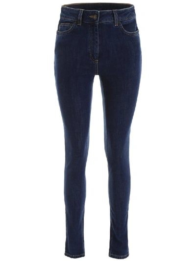 Shop Moschino Teddy Bear Jeans In Denim (blue)