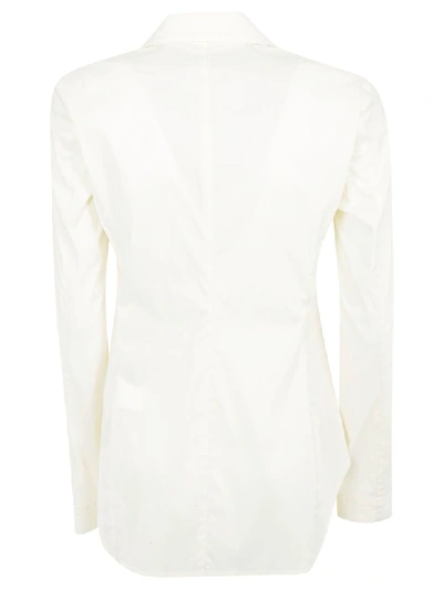 Shop Y's Double Breasted Shirt In Ivory