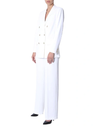 Shop Michael Michael Kors Pants With Large Leg In Bianco