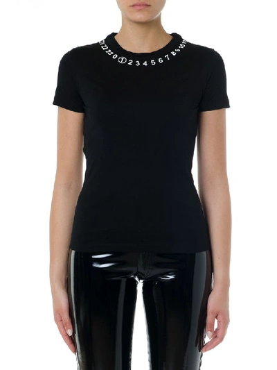 Shop Maison Margiela Black Cotton Iconic T-shirt