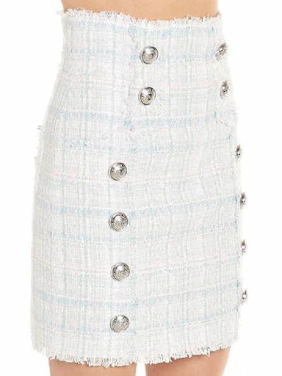 Shop Balmain Skirt In Multicolor