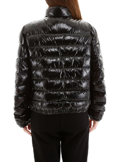 Shop Dolce & Gabbana Shiny Puffer Jacket In Nero (black)
