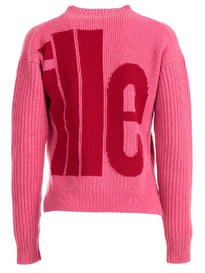 Shop Colville Sweater L/s In Pink Red
