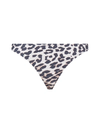 Shop Ganni Swimwear In Leopard