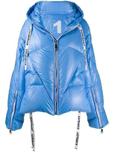 Shop Khrisjoy Puffer Jacket In Light Blue