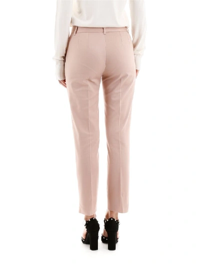 Shop Dolce & Gabbana Kate Cropped Trousers In Rosa Antico (pink)