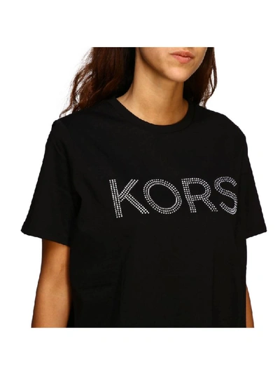 Shop Michael Michael Kors T-shirt  Short-sleeved T-shirt With Logo In Black