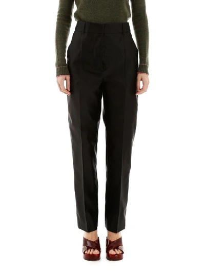 Shop Marni Mikado Trousers In Black (black)