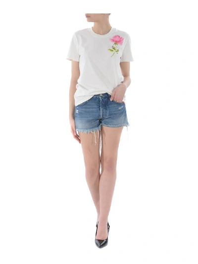 Shop Off-white Short Sleeve T-shirt In Bianco Latte