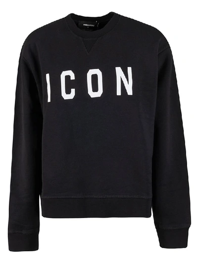 Shop Dsquared2 Icon Sweatshirt In Black/white