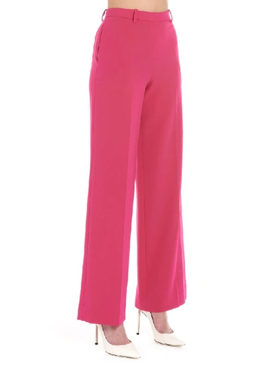 Shop Theory Wide Pants In Fuchsia