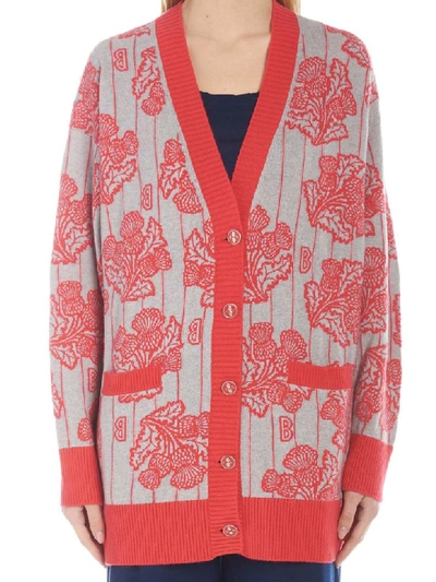 Shop Barrie Wallpaper Cardigan In Multicolor