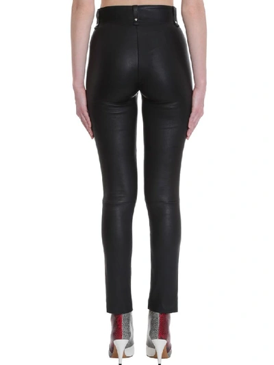 Shop Isabel Marant Keydie Pants In Black Leather