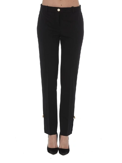 Shop Versace Elegant Trousers In Black
