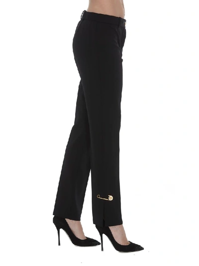 Shop Versace Elegant Trousers In Black