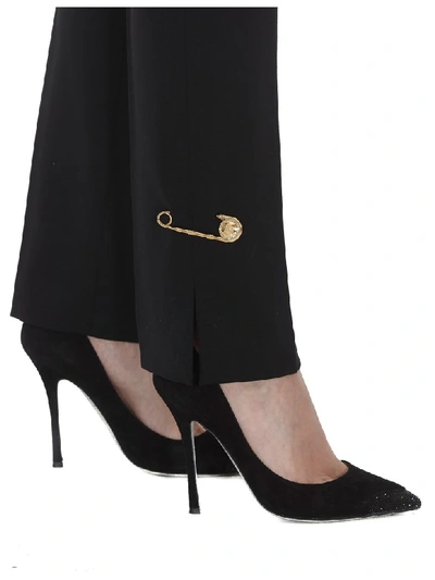 Shop Versace Elegant Trousers In Black